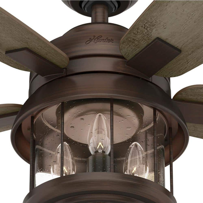 Hunter 52" Coral Bay Ceiling Fan with LED Light Kit and Handheld Remote