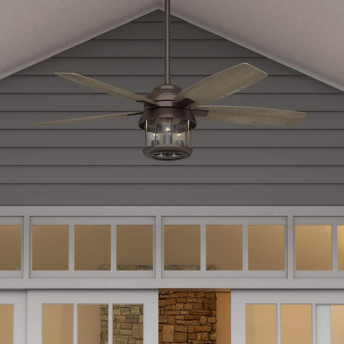 Hunter 52" Coral Bay Ceiling Fan with LED Light Kit and Handheld Remote