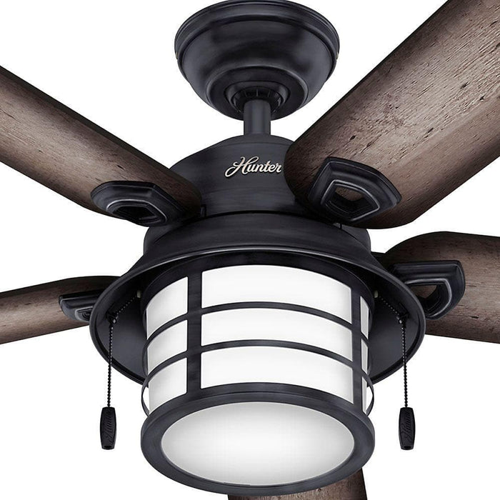 Hunter 54" Key Biscayne Ceiling Fan with LED Light Kit and Pull Chains