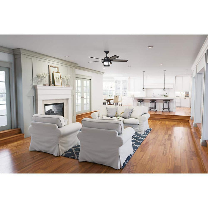 Hunter 54" Key Biscayne Ceiling Fan with LED Light Kit and Pull Chains